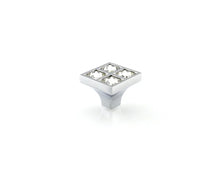 67 Series - Square Knob 4-Count Square Crystals Knob