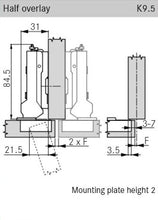 Tiomos Soft-Close Hinge, Impresso 110°