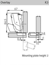 Tiomos Soft-Close Hinge, Impresso 155°